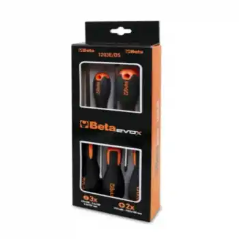 Beta 012031001 1203E/D5 5li Düz ve Yıldız Tornavida Seti