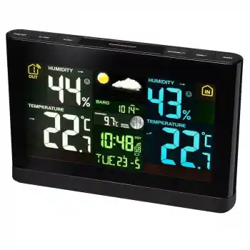 Bresser Renkli Ekranlı Siyah Meteoroloji İstasyonu