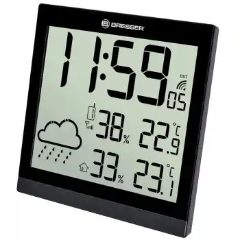 Bresser TemeoTrend JC LCD RC Siyah Duvar Tipi Meteoroloji İstasyonu