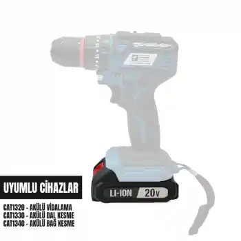 Catpower 1320 Akülü Vidalama Yedek Batarya Akü