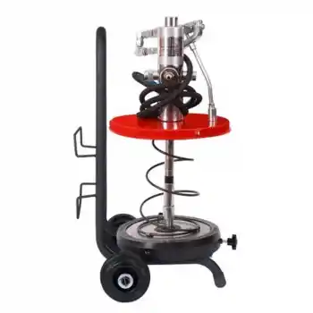 CKM A162 16 Kg Havalı Gres Pompası Teneke Tipi Taşıma Arabalı