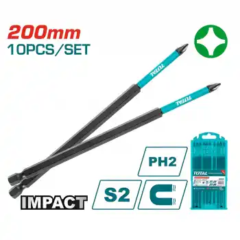 Total TACIM16PH285 Darbeli PH2 200 mm Bits Uç