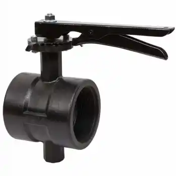 ETM DN100 Polyamid Gövdeli İçten Dişli Kelebek Vana 4