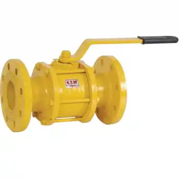 ETM DN150 PN25 Flanşlı Uzun Tip Doğalgaz Küresel Vana 6