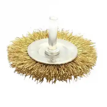 Eurostar DE160100 Pimli Sarı Telli Daire Fırça 100x10mm