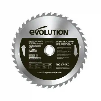 Evolution GW255TCT-40 Ahşap Daire Testere Bıçağı, 255mm