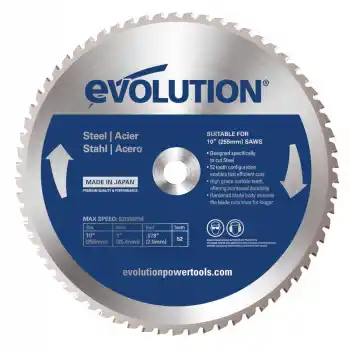 Evolution M255TCT-52MS Yumuşak Çelik Daire Testere Bıçağı 255mm