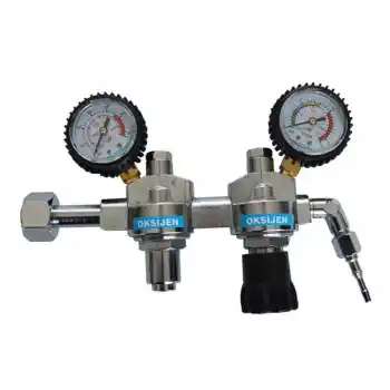 Evren 020 0-10 Bar G3/4 Çift Kademeli Oksijen Basınç Düşürücü