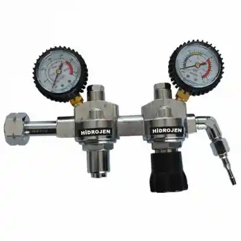 Evren 030 0-10 Bar W21,80x1/14 Sol Dış Çift Kademeli Hidrojen Basınç Düşürücü