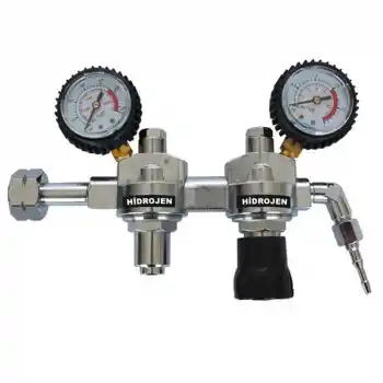 Evren 031 0-1,5 Bar W21,80x1/14 Sol Dış Çift Kademeli Hidrojen Basınç Düşürücü