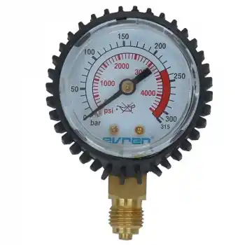 Evren 106 0-315 Bar G1/4 Oksijen-Argon-Karbındioksit-Azot Giriş Basınç Göstergesi