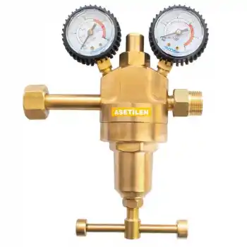 Evren 191 0-1,5 bar W21,80x1/14 Yüksek Debili Asetilen Basınç Düşürücü