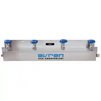 Evren 529 300 Bar G3/4 - 4’lü Tüp Bağlantısı için Azot Manifold Sistemi
