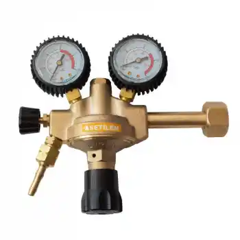 Evren 601_YE 0-25 Bar W23x1/18 Koruma Kaplı Asetilen A Tipi Basınç Düşürücü