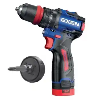 Exen EN 162 DS Akülü Darbeli Şarjlı Matkap 60 Nm 2.0 Ah