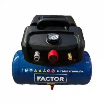 Factor 6 Çanta Tipi 6 Lt Yağsız Hava Kompresörü