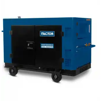 Factor KDK13500SC3 Kabinli Marşlı Dizel Trifaze Jeneratör 13,5 kVa
