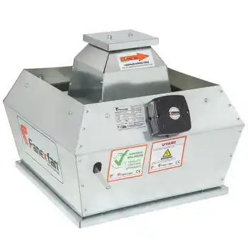 Fanexfan FDRÇ-H-315 Dikey Atışlı Harici Motorlu Radyal Çatı Fanı Monofaze
