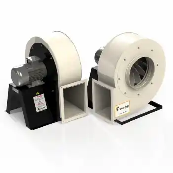 Fanexfan FPGA-5,5 Plastik Gövde ve Plastik Pervaneli Seyrek Kanatlı Asitli Ortam Fanı Trifaze