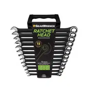GEAR WRENCH 9412BE Kombine Circirli Metrik ve 12 Parça Anahtar Seti