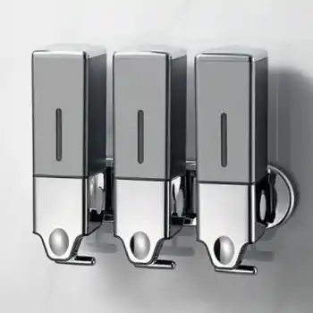 Genesit GS600T Üçlü Alttan Çekmeli Manuel Kare Sıvı Sabun Verici