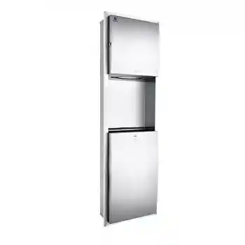 Genesit GSG63A-HR Bombeli Manuel Sıva Altı Kağıt Havluluk ve Çöp Kovası Kombinasyonu