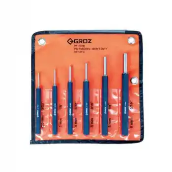 Groz PP/HD/6/ST 6lı Kısa Pim Zımba Takımı