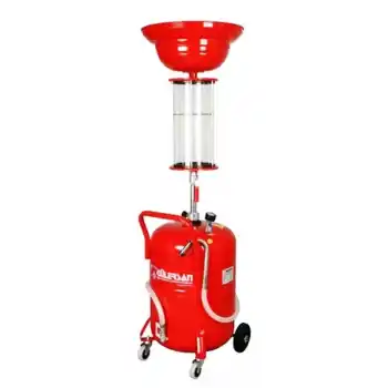 Gülersan 4290.12 80+12 Lt Göstergeli Havalı Yağ Boşaltma Deposu