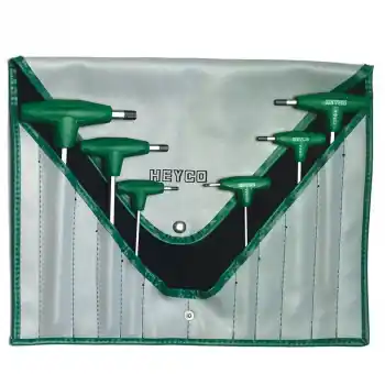 Heyco 6 Parça Yuvarlak Başlı T Tipi Alyan Anahtar Takımı