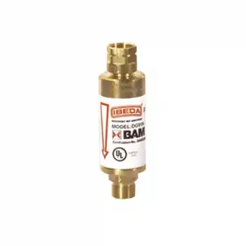 IBEDA IB0367 G3/8Sol Basınç Düşürücü Alev Emniyet Valfi Asetilen Propan Doğalgaz