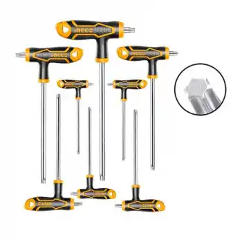 Ingco HHKT8083 Endüstriyel 8li T Kollu Torx Anahtar Seti