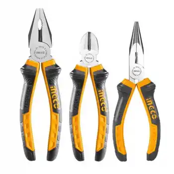 Ingco HKPS08318 3lü Set Pense, Yan Keski, Kargaburun Pense