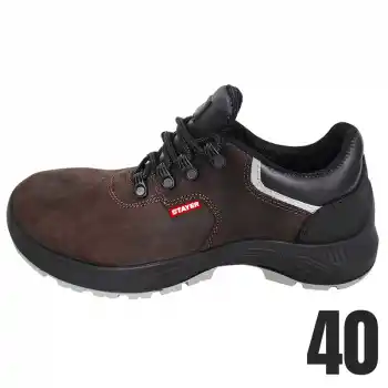 Stayer CARLAJR İş Ayakkabısı Crazy Deri Kompozit Burun Çift Dansite PU-PU Taban 40 Numara