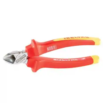 İzeltaş 3700166180 1000V 180mm İzoleli Elektrikçi Yan Keski