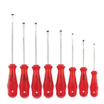 İzeltaş 4100008108 8 Parça Kraft Serisi Düz Uçlu Tornavida Seti