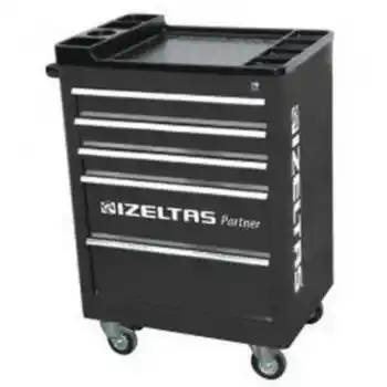 İzeltaş 8235327005 5 Çekmeceli Partner Serisi Boş Siyah Takım Dolabı