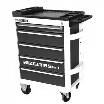 İzeltaş 8241323008 8 Çekmeceli Pro Serisi Gri Gövde Gri Çekmece Boş Takım Dolabı