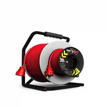 KERG Çift Makaralı Uzatma Kablosu (40m, 3x1,5mm2) - 15 Yıl Garantili