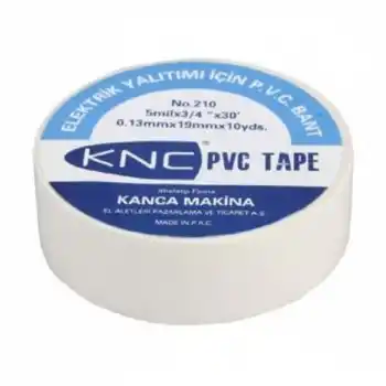 KNC 500 Adet Beyaz PVC Elektrikçi Bandı