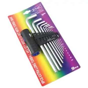 KNC 9 Parça 1,5-10mm Mıknatıslı Bombeli Alyan Anahtar