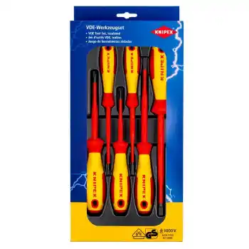 Knipex 00 20 12 V02 Düz / Yıldız Başlı Phillips VDE Tornavida Seti