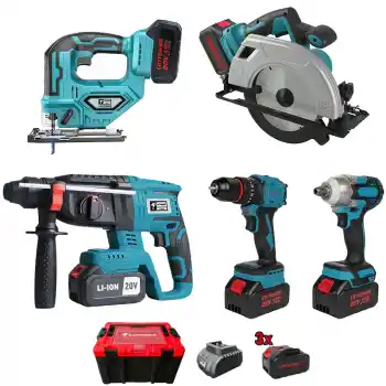 Catpower 1395 Akülü Vidalama+Kırıcı Delici+Daire Testere+Somun Sıkma+Dekupaj Seti