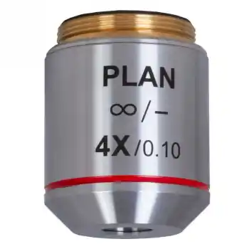 Levenhuk MED 4x Sonsuzluk Düzeltimli Plan Akromatik Objektif