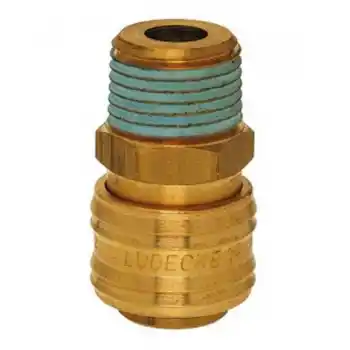 Lüdecke ES 14A 1/4 inç Stoper Erkek Gövde