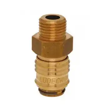 Lüdecke ESM 14A 1/4 inç Stoper Erkek Gövde