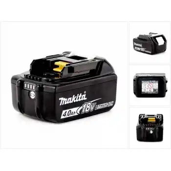 Makita 197265-4 BL1840B Model 18 Volt 4.0Ah Güç Sürgülü Güç Göstergeli Yedek Akü