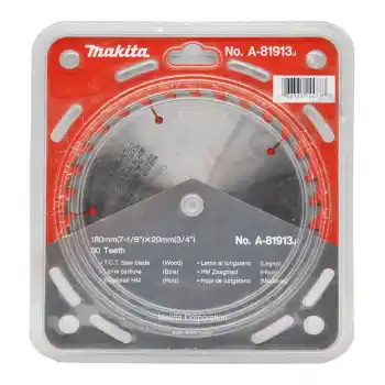 Makita A-81913 5704R,HS7601,M5802M,MT582, DHS710RM2J için Elmas Daire Testere Bıçağı 180x20mm 30 Diş