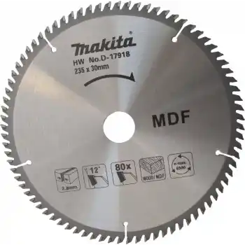 Makita D-17918 Tct Elmas Daire Testere 230x30mm 80 Diş