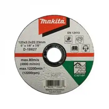 Makita D-18627 Bombeli Flex Taş Kesme Taşı 125x3 mm