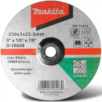 Makita D-18649 Bombeli Flex Taş Kesme Taşı 230x3 mm